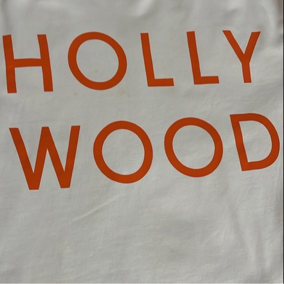 Hollywood by JCREW Sweatshirt L Pink with Orange letters - Picture 12 of 14